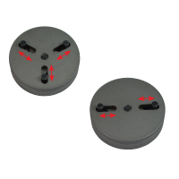 Jogo adaptadores ajustavéis p/retrator embolos de travões 2 e 3 pins